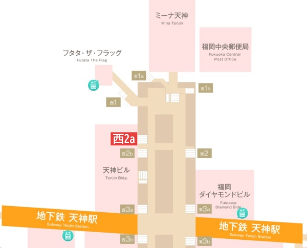 ABCクリニック美容外科・天神院の地図