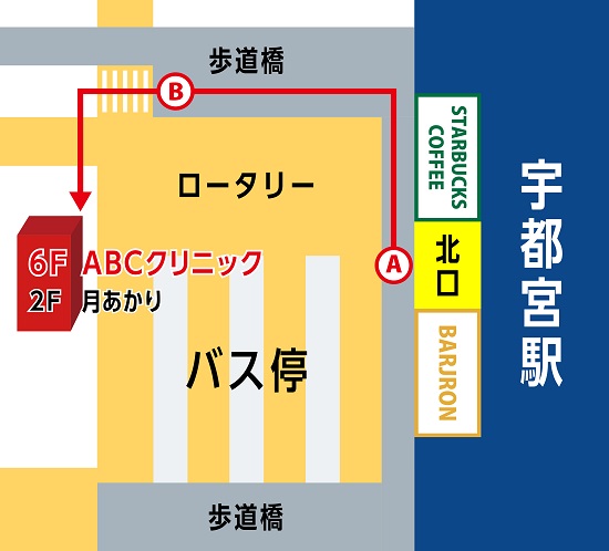 ABCクリニック・宇都宮院の地図