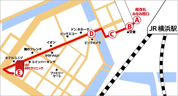 ABCクリニック美容外科・横浜院の地図