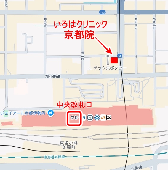 いろはクリニック・京都院の地図