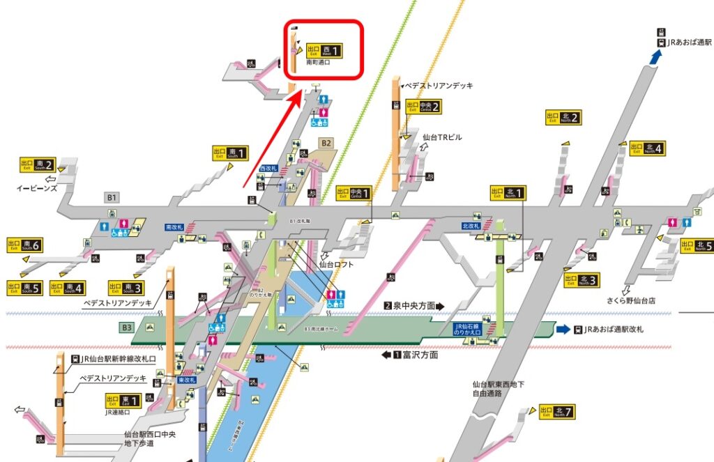 ABCクリニック・仙台院の地図