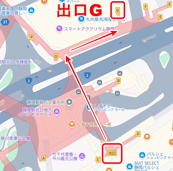 ABCクリニック美容外科・静岡院の地図
