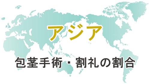 海外における包茎手術および割礼を受けている割合