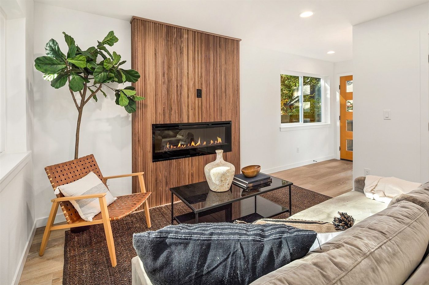 Inside the Signature Modern backyard home, sitting area
